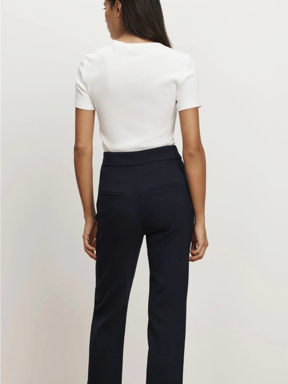 Veronica Beard Renzo Crop Trousers Pants in Navy/Silver Sz 12 $448 - Picture 4 of 15